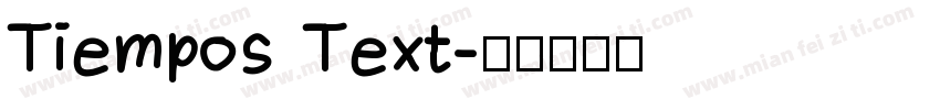 Tiempos Text字体转换